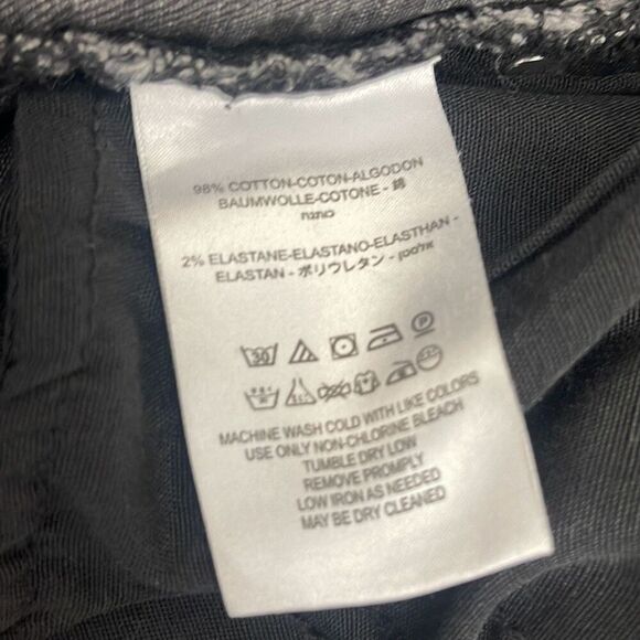 Free People Womens Great Heights Frayed Distressed Crop Skinny Jeans Black Sz 27 - Picture 8 of 11